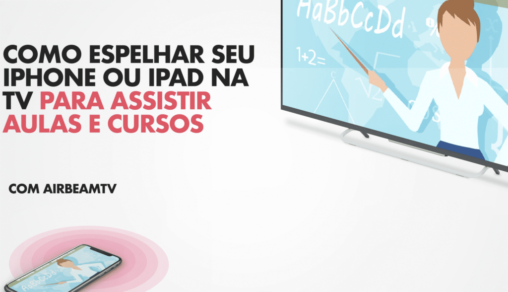 Como espelhar seu Iphone ou Ipad na TV e assistir aulas e cursos