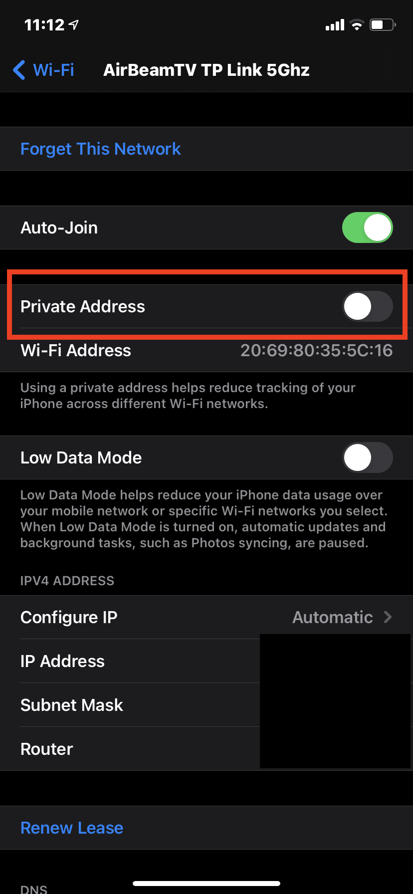 wifi settings screen mirroring