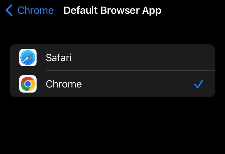 chrome default browser iPhone hack