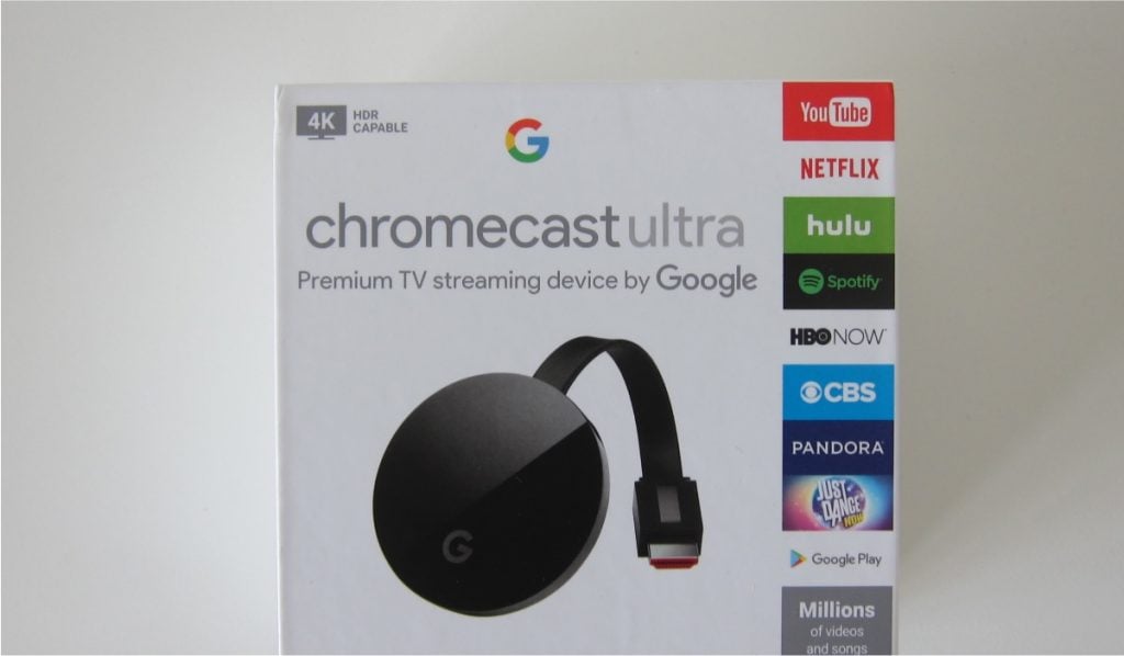 Un boîtier Chromecast Ultra.