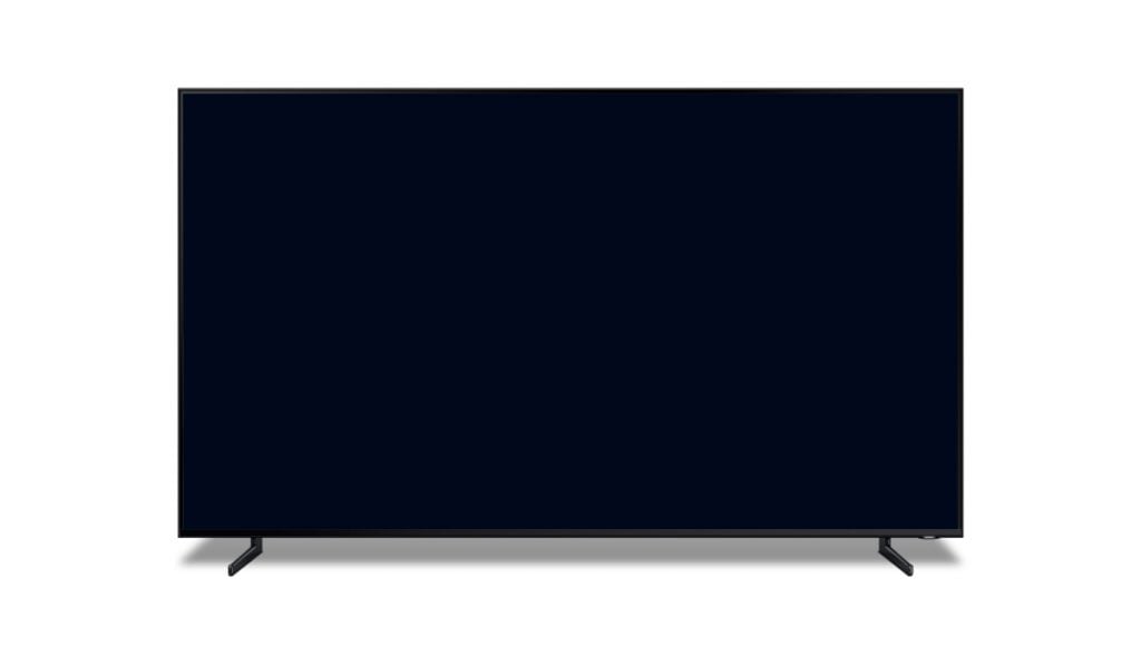 Ein Smart TV mit schwarzem Bildschirm