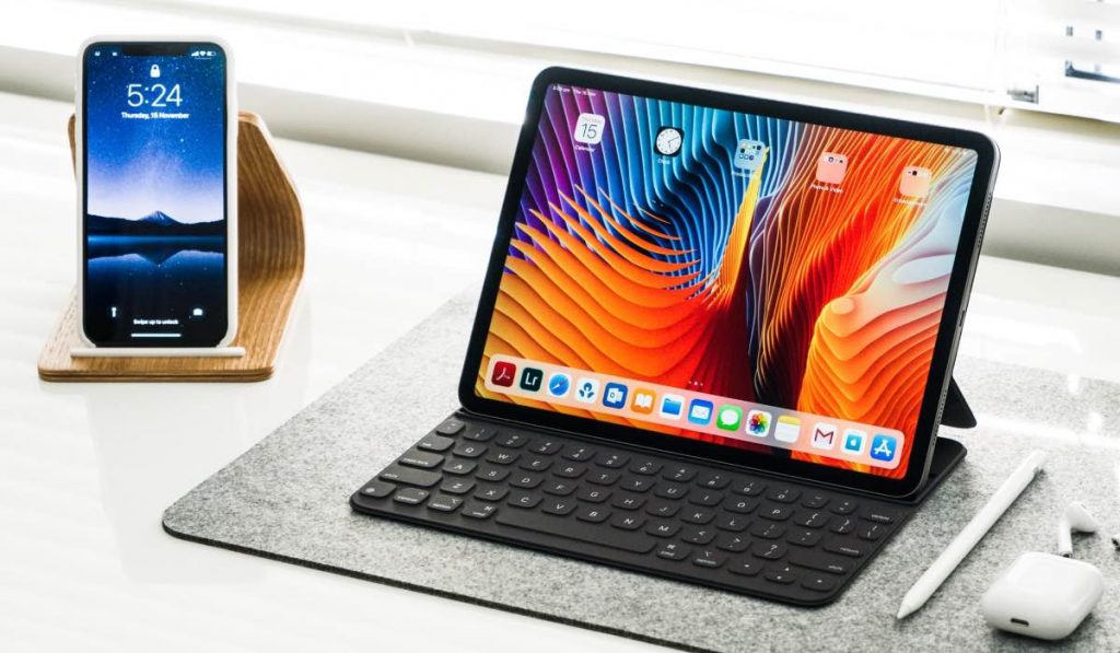 iPhone and iPad on a table