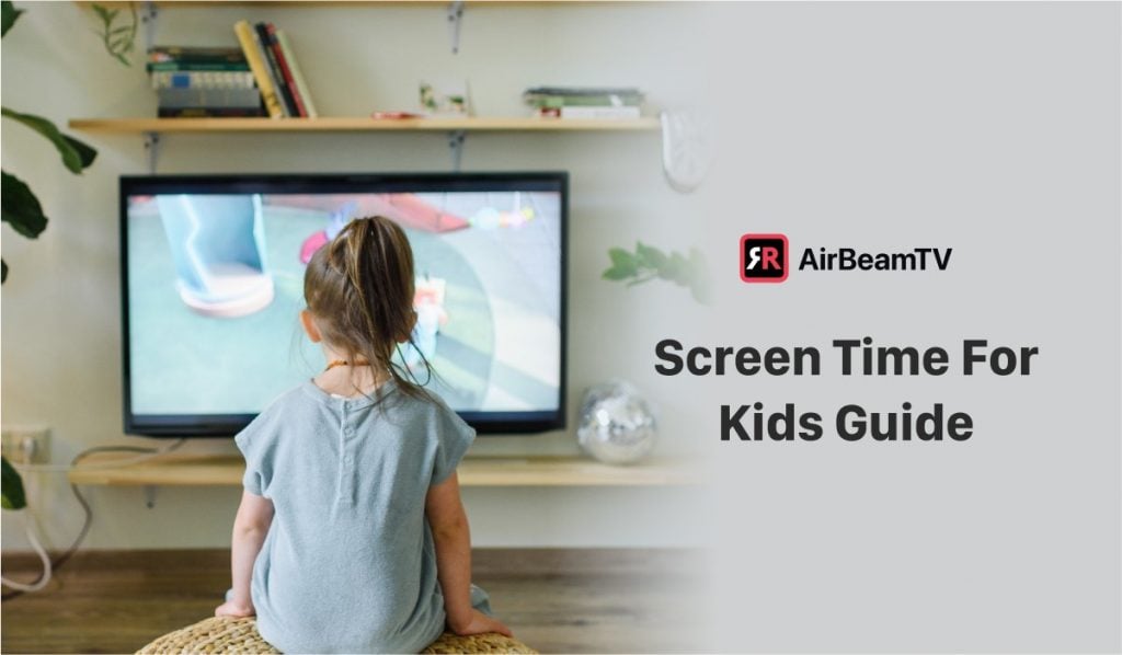 a kid watching tv in a modern living room