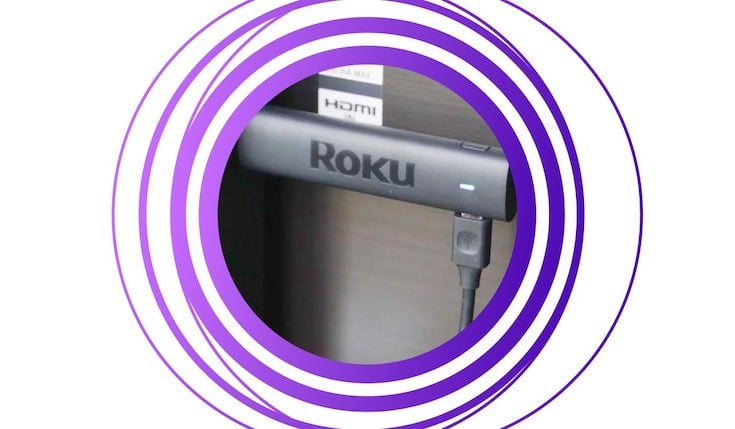 Roku plugged into TV