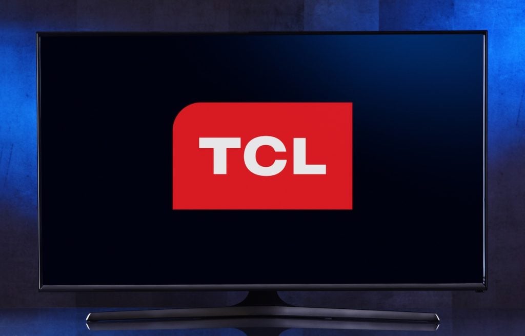 A TCL TV with TVL logo